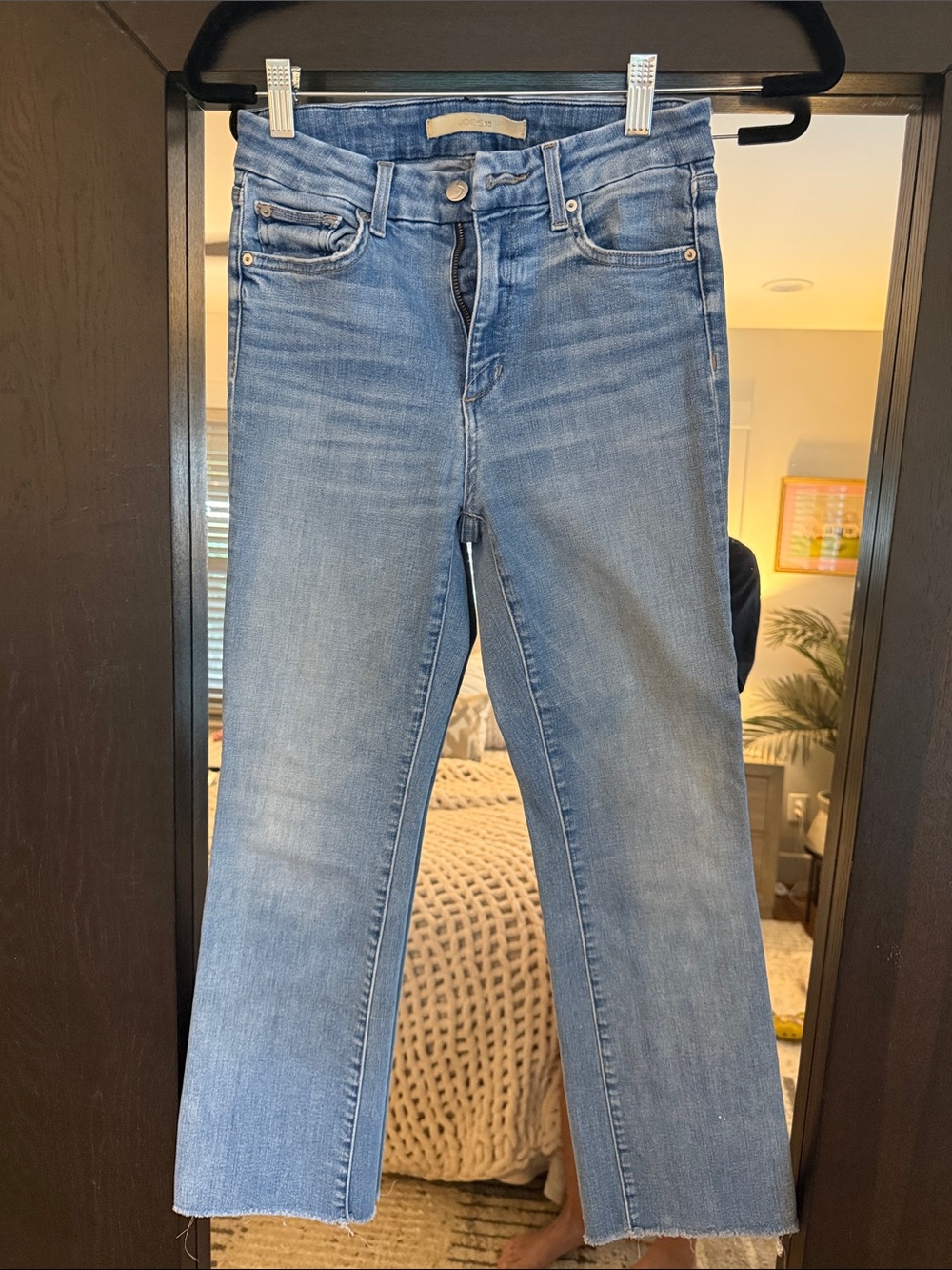 Joe's Jeans Hi Rise Honey  Blue Straight Jeans